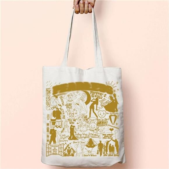 Singer Fan Gift Album Name Inspired Tour Concert Tote Bags - Picture 5 of 7